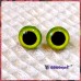 1 Pair Butter and Eggs Hand Painted Safety Eyes